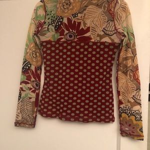 Multi color Italian wool top by Fuzzi